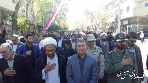 پیکر مطهر اولین شهید مدافع حرم شهرستان آق قلا تشییع شد