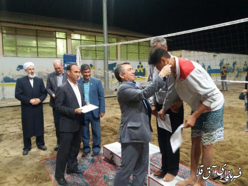 فینال مسابقات  والیبال ساحلی کشور در شهرستان آق قلا برگزار شد