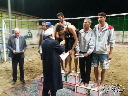 فینال مسابقات  والیبال ساحلی کشور در شهرستان آق قلا برگزار شد