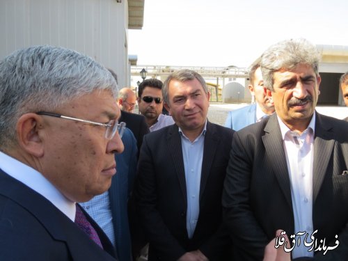 بازدید استاندار قزل اوردای قزاقستان از واحدهای تولیدی شهرک صنعتی آق قلا