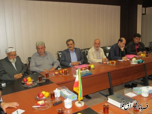 نشست فرماندار شهرستان آق قلا با نمایندگان ویژه وزرات ورزش و جوانان