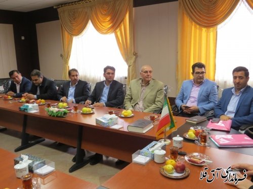 نشست فرماندار شهرستان آق قلا با نمایندگان ویژه وزرات ورزش و جوانان