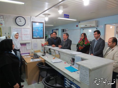 بازدید فرماندار از بیمارستان آل جلیل شهر آق قلا