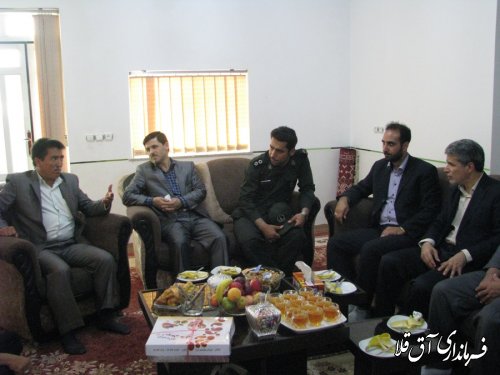 گزارش تصویری از غبارروبی مزار شهدا و دیدار با خانواده شهدای شهرستان آق قلا