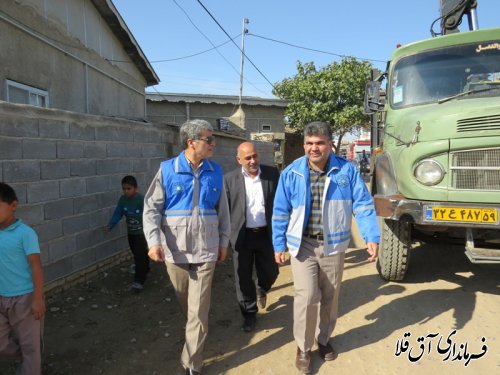 مانور بزرگ زلزله در روستای قرنجیک پورامان شهرستان آق قلا برگزار شد