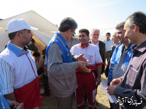 مانور بزرگ زلزله در روستای قرنجیک پورامان شهرستان آق قلا برگزار شد