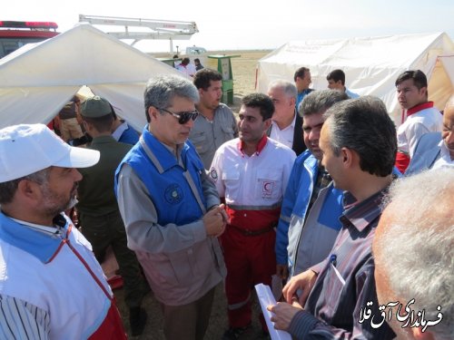 مانور بزرگ زلزله در روستای قرنجیک پورامان شهرستان آق قلا برگزار شد