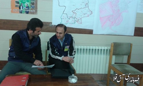 ناظر فنی مرکز آمار ایران از ستاد سرشماری کشاورزی شهرستان آق قلا بازدید کرد.