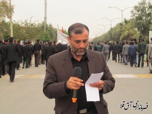 مراسم عزاداری حسینی در شهرستان آق قلا به روایت تصویر