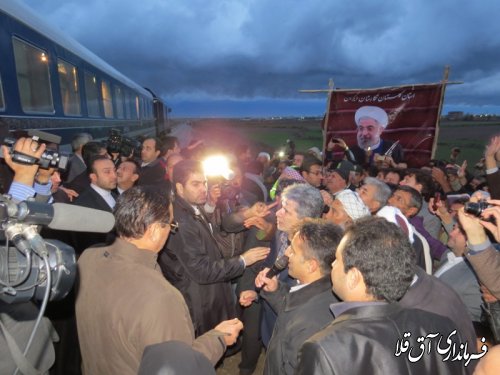 ﻿ رییس جمهوری با مردم روستای 'دوگونچی' آق قلا دیدار کرد