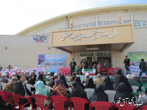 افتتاح پروژه های متمرکز دهه فجر  با حضور معاون سیاسی امنیتی استانداری گلستان