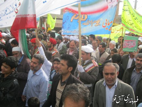 حضور پرشور مردم انبارالوم وبخش وشمگیر در راهپیمایی ۲۲بهمن