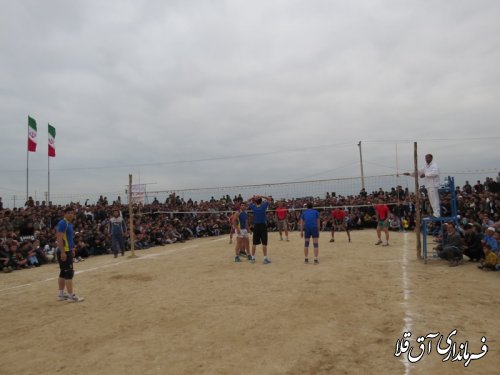 برگزاری مسابقات والیبال جام روز جمهوری اسلامی در جشنواره نوروزی فرهنگ اقوام آق قلا