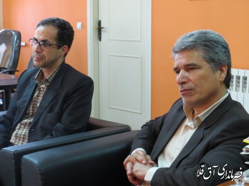 دیدار مدیر کل تامین اجتماعی استان با فرماندار شهرستان آق قلا