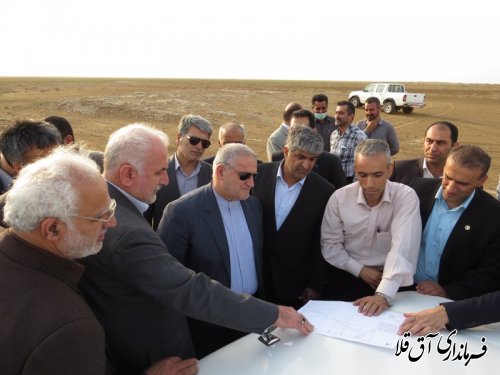 بازدید میدانی استاندار گلستان از محل اجرای پروژه اکتشاف نفت و گاز 