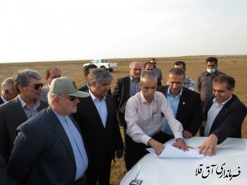بازدید میدانی استاندار گلستان از محل اجرای پروژه اکتشاف نفت و گاز 
