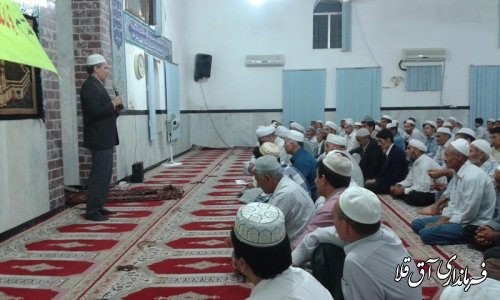 شرکت فرماندار شهرستان آق قلا در برنامه های ویژه ماه مبارک رمضان