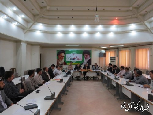 برگزاری سومین جلسه کارگروه فرهنگی ،اجتماعی شهرستان آق قلا