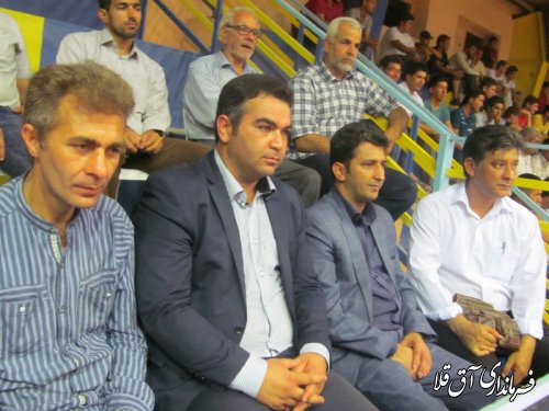 حضور معاون فرماندار شهرستان آق قلا در فینال مسابقات والیبال جام رمضان 