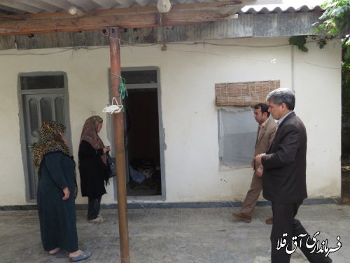 بازدید فرماندارشهرستان آق قلا از مرکزروزانه آموزشی وتوانبخشی و عیادت از معلولین در هفته بهزیستی
