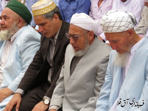 شرکت فرماندار شهرستان آق قلا در نماز عید فطر