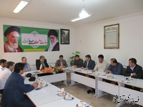 برگزاری دومین جلسه شورای ترافیک شهرستان آق قلا