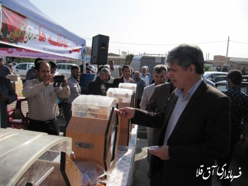 شرکت فرماندار شهرستان آق قلا در جشن عاطفه ها