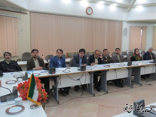 چهارمین جلسه ستاد مدیریت بحران شهرستان آق قلا تشکیل شد