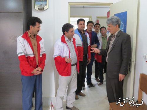 فرماندار شهرستان آق قلا با رئیس و اعضاء جمعیت هلال احمر شهرستان دیدار کرد