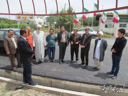 بازدید فرماندار از اجرای طرح هادی در روستای گری دوجی بخش مرکزی شهرستان آق قلا