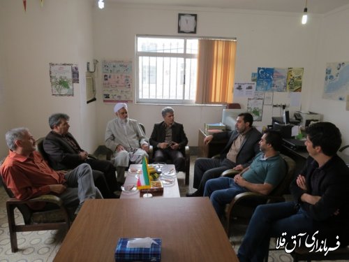 بازدید فرماندار از اجرای طرح هادی در روستای گری دوجی بخش مرکزی شهرستان آق قلا