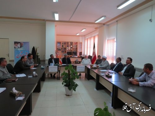 سومین جلسه شورای آموزش و پرورش شهرستان آق قلا با محوریت برگزاری کنکور سراسری برگزار شد