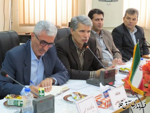 چهارمین جلسه شورای اداری شهرستان آق قلا برگزار شد