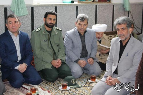 فرماندار شهرستان آق قلا در مراسم گرامیداشت " آیت الله هاشمی رفسنجانی"  بخش وشمگیر شرکت کرد