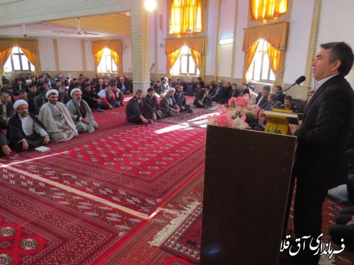 مراسم گرامیداشت "آیت الله هاشمی رفسنجانی" و "شهدای آتش نشان حادثه پلاسکو" در شهرستان آق قلا