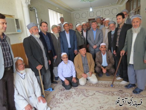 دیدار فرماندار با سالمندان مرکز آموزشی و توانبخشی یاشار شهر آق قلا