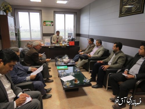 جلسه کمیته پشتیبانی ستاد انتخابات شهرستان آق قلا برگزار شد