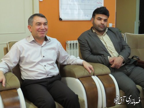 دیدار رئیس کمیته حقوقی ستاد انتخابات استان با فرماندار شهرستان آق قلا