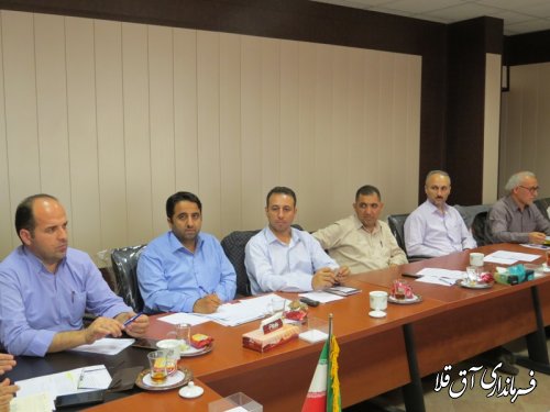 اولین جلسه شورای حفاظت از منابع آبهای زیرزمینی شهرستان آق قلا برگزار شد