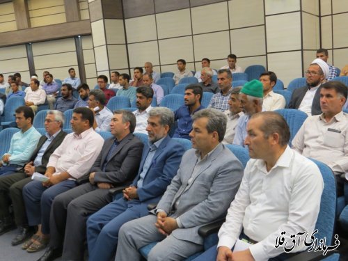 کارگاه آموزشی منتخبین شوراهای اسلامی روستاهای شهرستان آق قلا برگزار شد