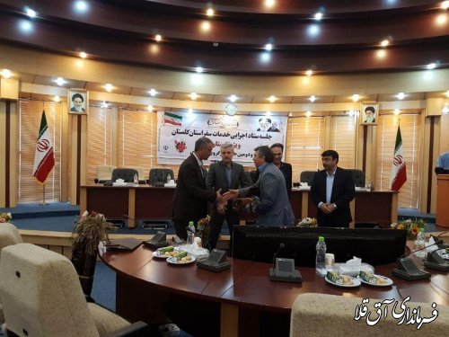 قائم مقام ستاد اجرایی خدمات سفر استان از فرماندار شهرستان آق قلا تجلیل کرد