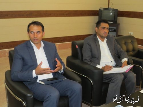 چهارمین جلسه کمیسیون دانشجویی شهرستان آق قلا برگزار شد