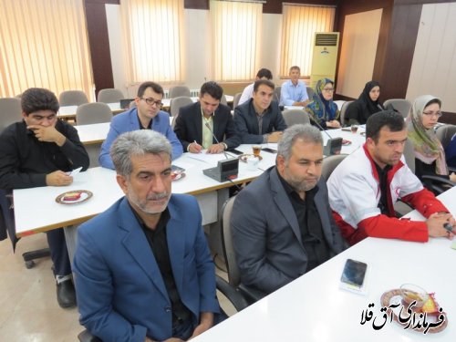 پنجمین جلسه شورای هماهنگی مبارزه با مواد مخدر شهرستان آق قلا برگزار شد