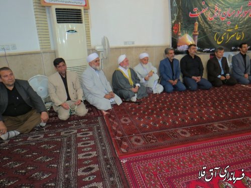 مراسم "عاشر آی" در مسجد عرفانی شهر آق قلا برگزار شد