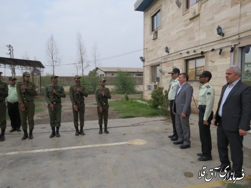 بازدید فرماندار شهرستان آق قلا از ستاد انتظامی بخش وشمگیر
