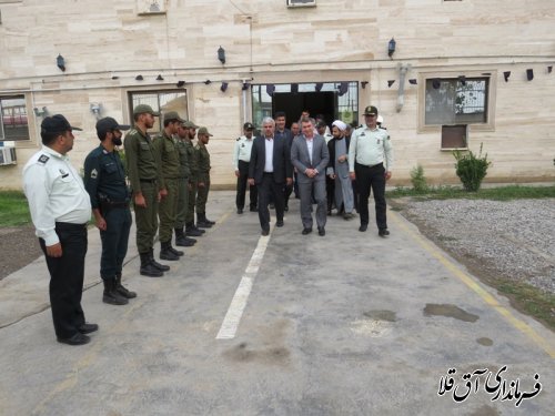 بازدید فرماندار شهرستان آق قلا از ستاد انتظامی بخش وشمگیر