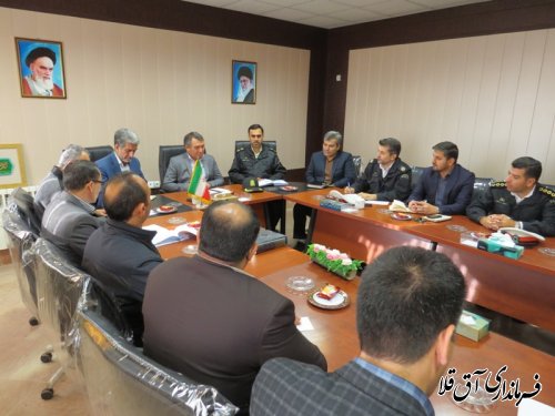 سومین جلسه شورای ترافیک شهرستان آق قلا برگزار شد