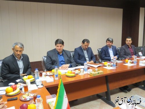 نشست مشترک فرمانداران شهرستانهای تابعه استان در آق قلا برگزار شد