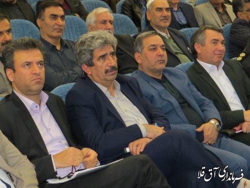 ششمین جلسه شورای اداری و دومین نشست فعالین اقتصادی شهرستان آق قلا