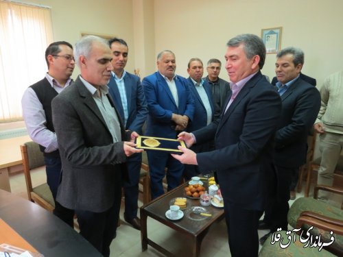 دیدار فرماندار با رئیس و کارکنان ثبت احوال شهرستان آق قلا